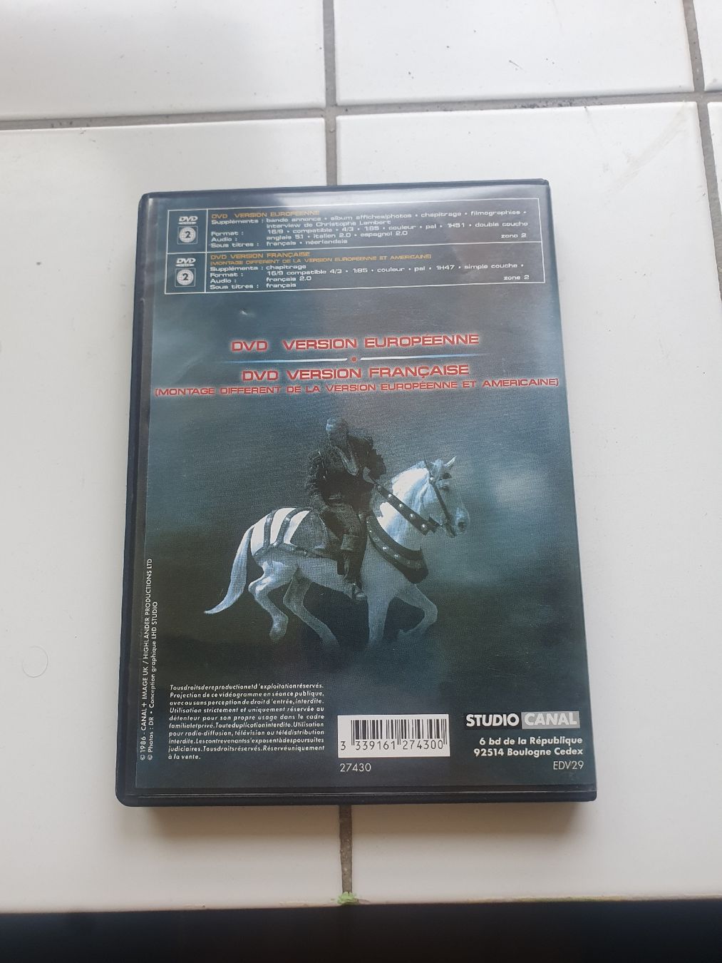 Alle DVDs: Highlander DVD 2 discs French version good condition – Gebraucht aus Etoy von SamuelausderSchweiz 1