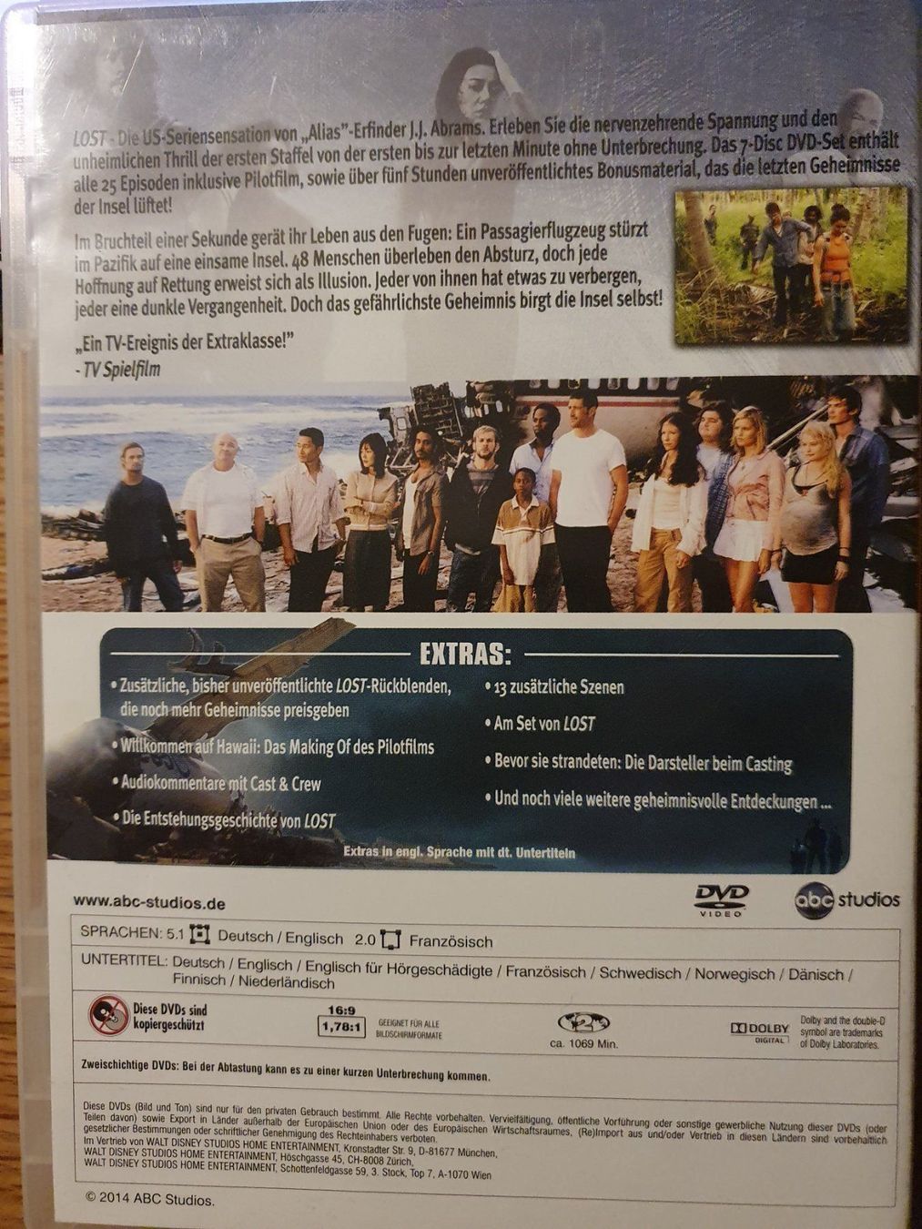 Alle DVDs: DVD 7-Disc-Set LOST 1. Staffel – Gebraucht aus Eiken von Lashar 1