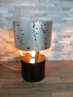 Stehlampe schwarz silber Industrial Look