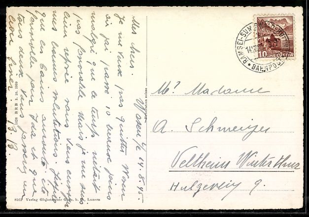 Cartoline postali: AK Wasen i. E., Ort mit Kirche – Usato da Berlin venduto da bartko-reher 1