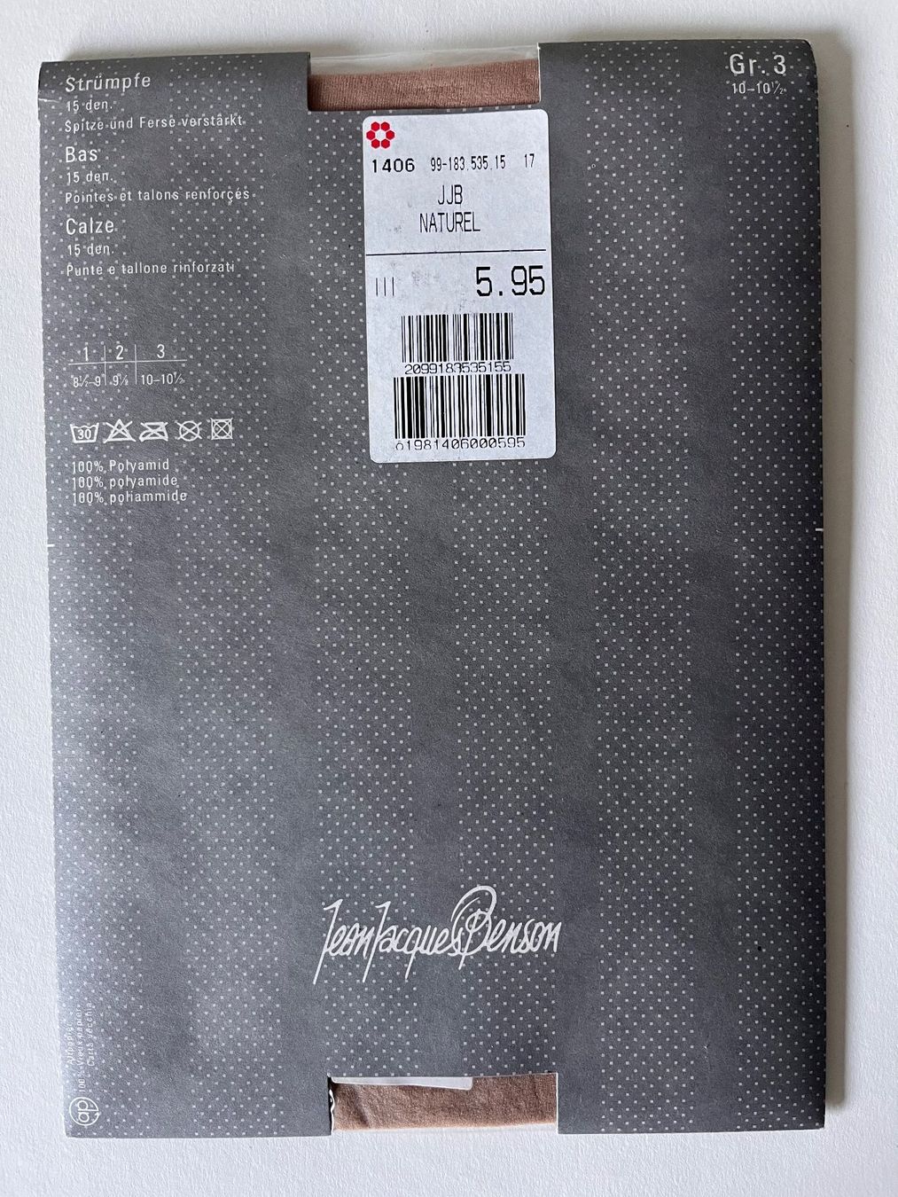 Calze & Collant: Strapsstrümpfe, Jean Jacques Benson, Grösse 3  (L) – Nuovo e nell'imballaggio originale da Rudolfstetten venduto da gst_g7xl 2