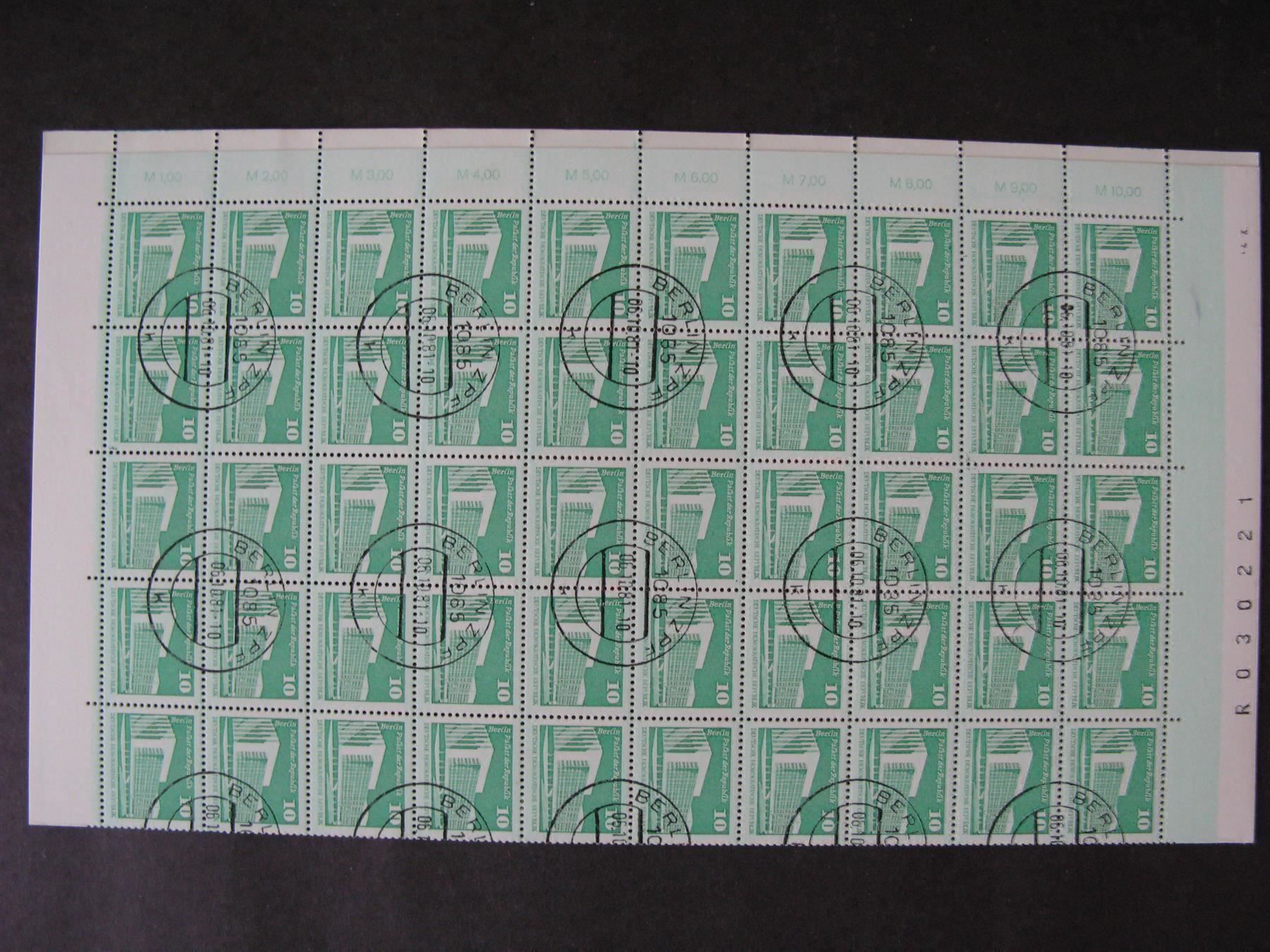 Alle Briefmarken: DDR 1973-1981 Aufbau der DDR Kleinformat – Gebraucht aus Wil SG von fva01 4