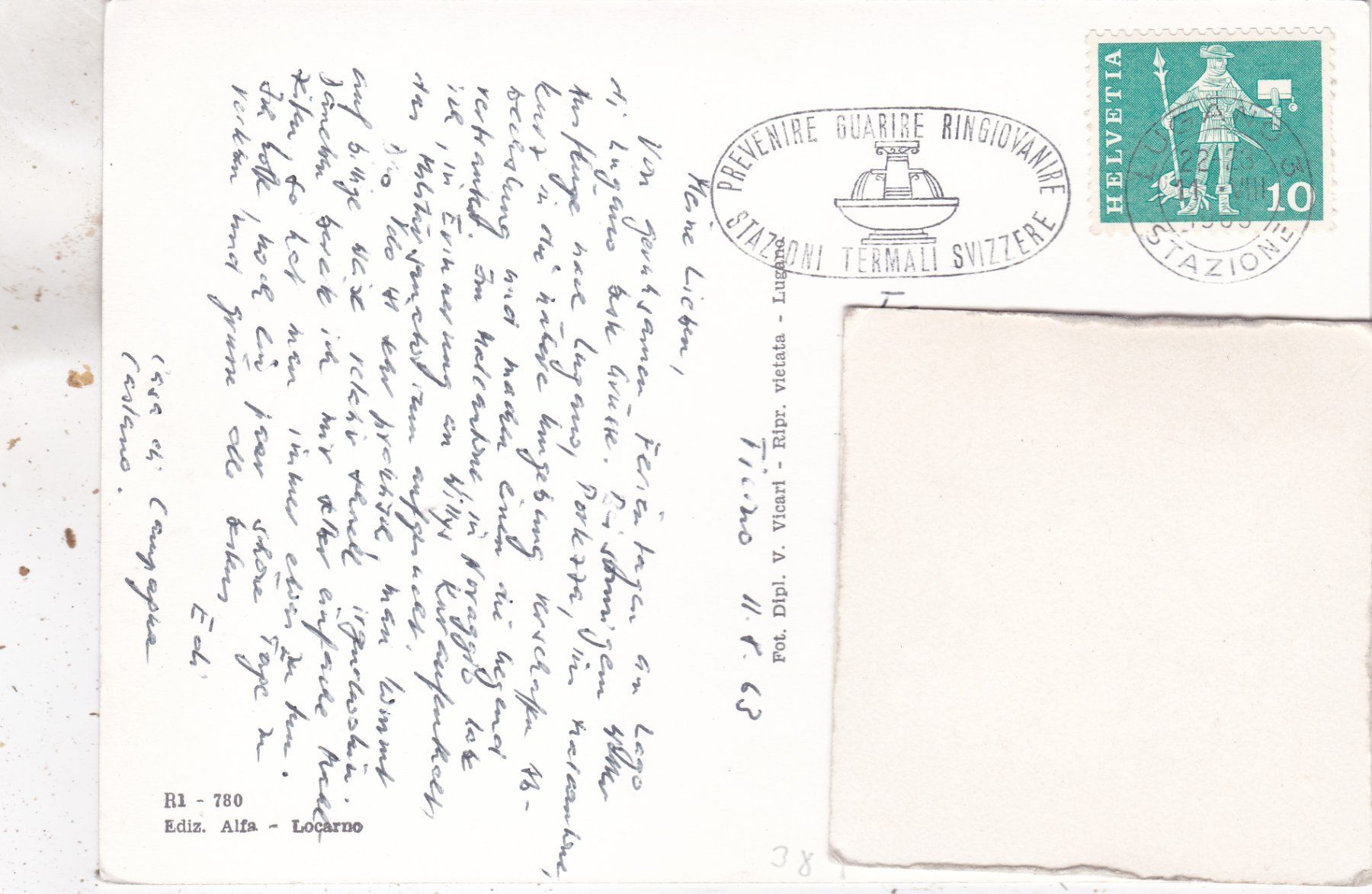 Ansichtskarten: Malcantone 1963 – Gebraucht aus Herisau von Lisegrat2008 1