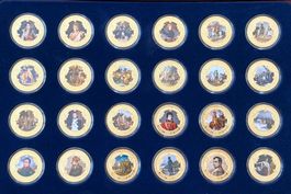 24-teiliges Komplett-Set Napoleon Bonaparte. Vergoldet