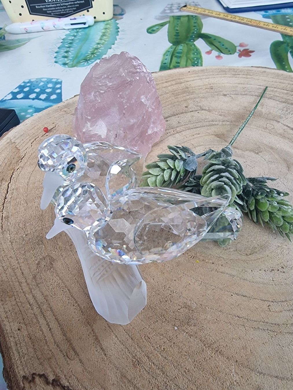 Swarovski Statuette: Swarovski TURTLEDOVES – Usato da Egerkingen venduto da sirod05 4