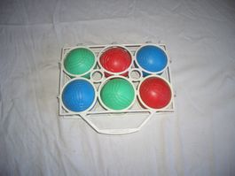 Boules-Spiel für den Sommer, 6 Kugeln in Tragetasche.