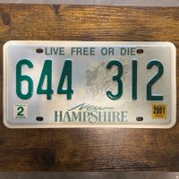 🇺🇸 U.S. Autoschild - New Hampshire 644 312 - ORIGINAL