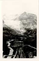 Gletsch  VS  -  Furka-Oberalp-Bahn  mit Rhonegletscher