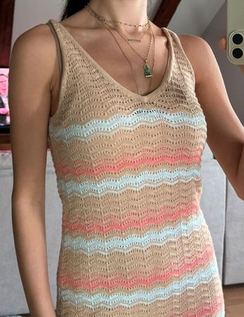 Gehäkeltes Sommerkleid Grösse S von LAB gemustert