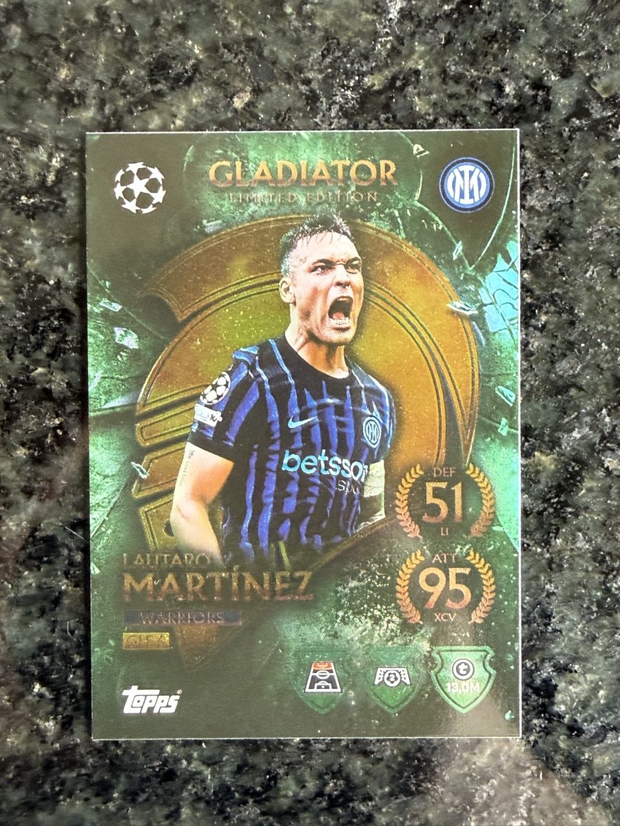 Topps Carte collezionabili: Topps Lautaro Martinez Gladiator Karte Inter Mailand! – Usato da Schüpfheim venduto da Bazi_Bayer