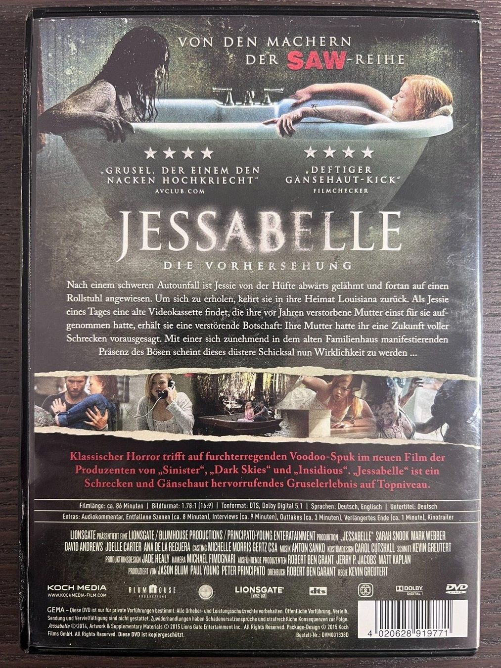 Tutti i DVDs: Jessabelle - Die Vorhersehung – Usato da Zürich venduto da FilmFreunde 1