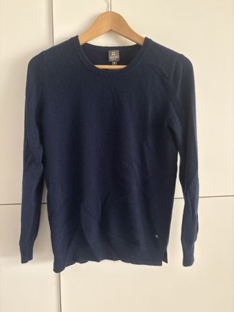 Pull Manor cachemire bleu nuit taille M bon état