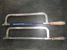 2 Stk. Bügelsäge , Handsäge , Metallsäge , Holzgriff