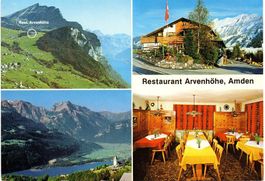 4-Bild-AK AMDEN Restaurant Arvenhöhe