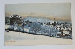 Ansicht Herisau Winter Ansichtskarte mit Stempel 1.11.06