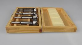 Forstnerbohrer Set in Holzbox gebraucht 5-teilig