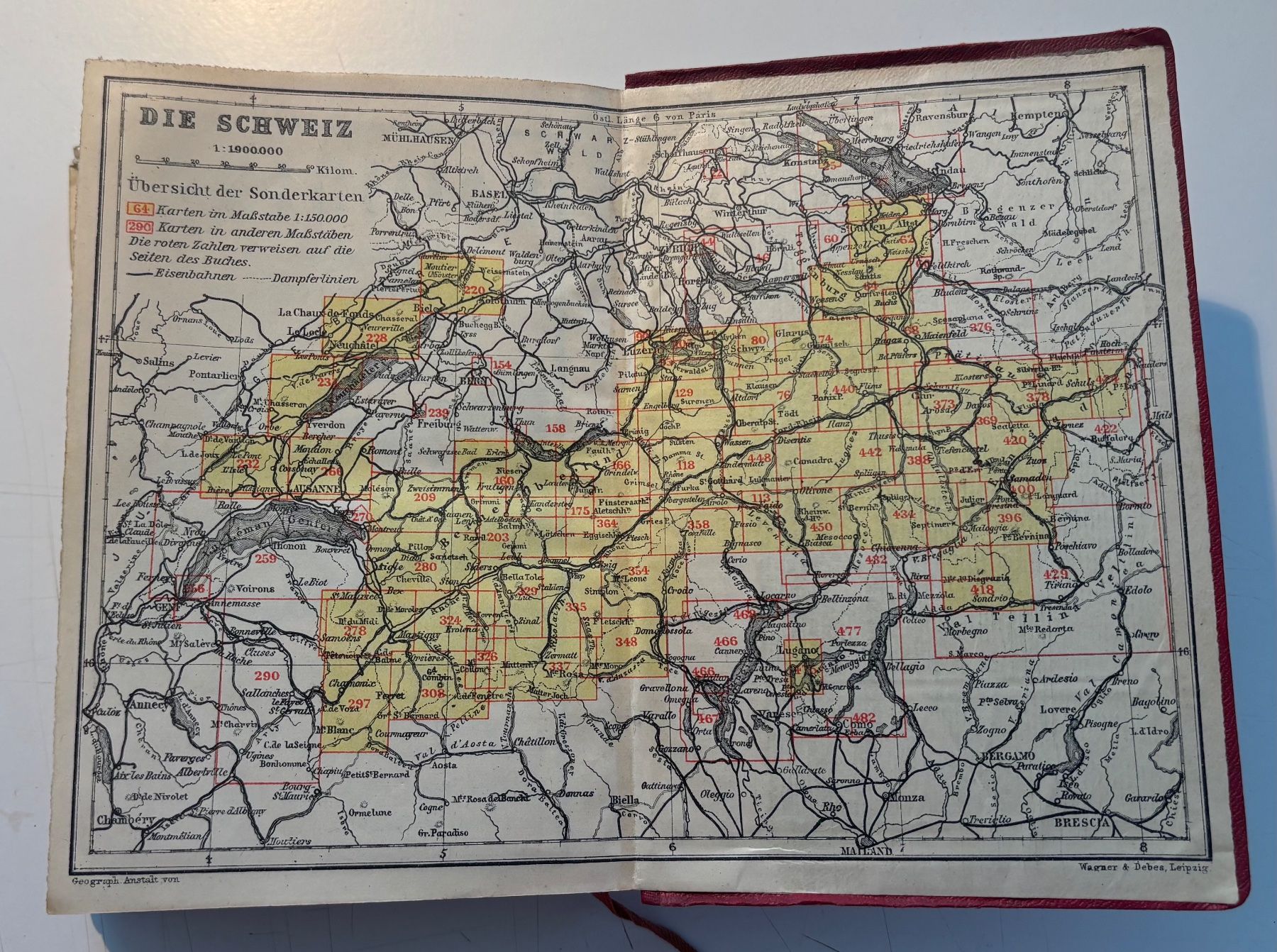 Libri: Guide Baedekers Schweiz - Edition de 1920 – Usato da Neuchâtel venduto da gefdeneuch 5