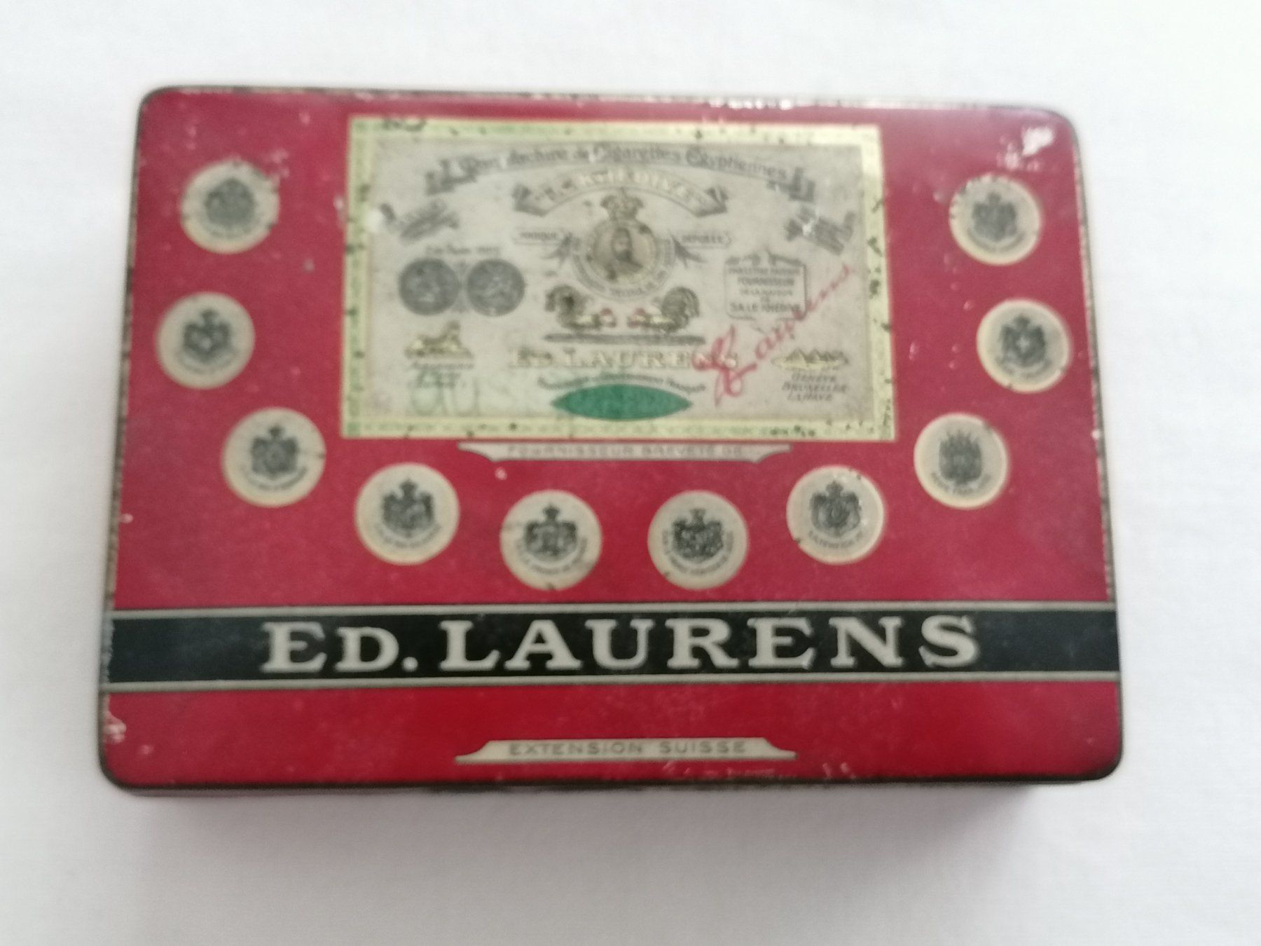 Barattoli: Zigaretten Blechdose Antik -  Ed. Laurens – Usato da Basel venduto da vintagecollector