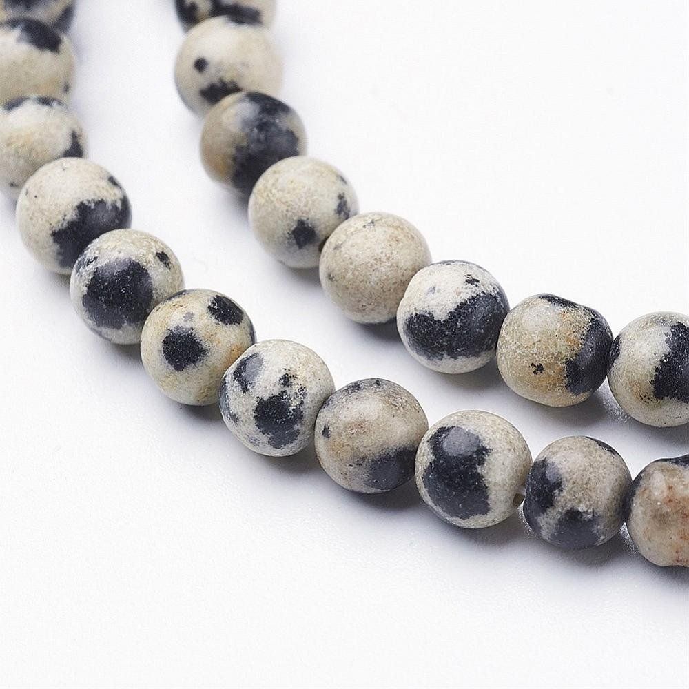 Edelsteine: Dalmatin Jaspis  4mm       1 Strang – Neu (gemäss Beschreibung) aus Alpnachstad von perlengaby 1