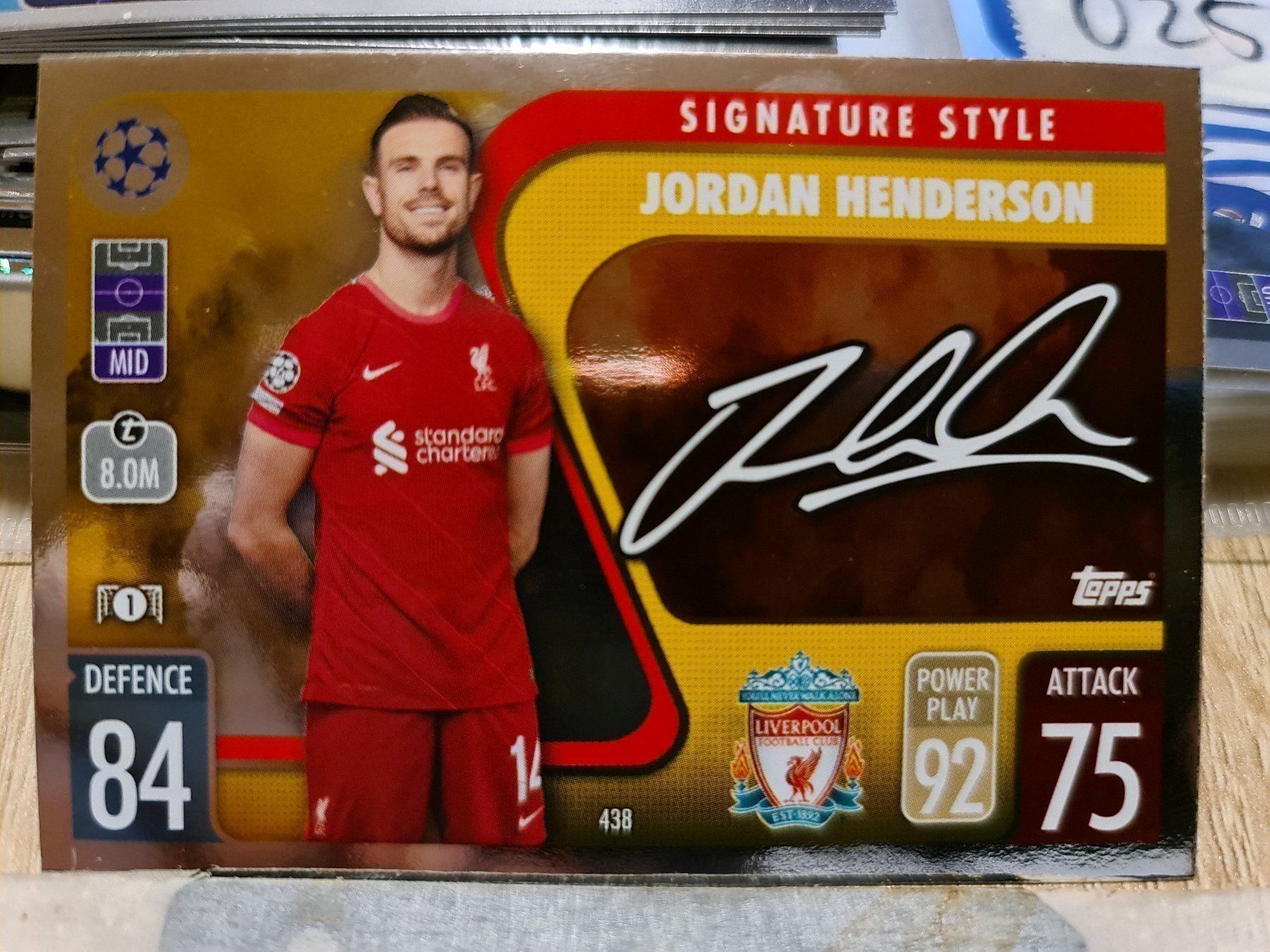 Topps Sammelbilder & Trading cards: Topps Match Attax 438 – Gebraucht aus Dintikon von Prime-shop