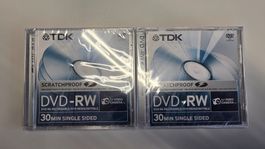 TDK ScratchProof Mini DVD-RW 30 Min. – 2 Stück – Neu