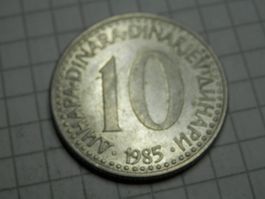 Jugoslawien 10 Dinar, 1985