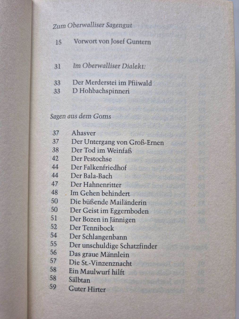 Libri: Sagen der Schweiz  -  WALLIS  -   1985 – Usato da Niederweningen venduto da Obson 3