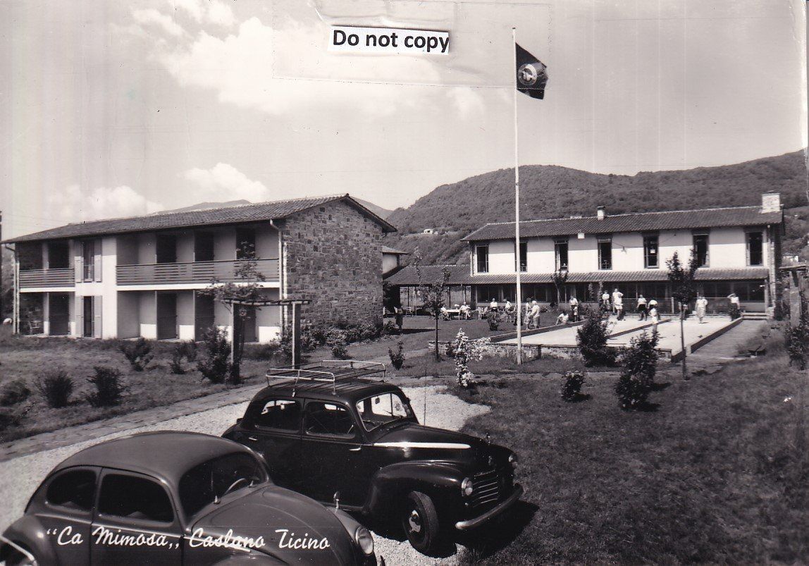 Cartoline postali: Caslano   TI   -   "La Mimosa"   -    Autos – Usato da Brig venduto da Valcards54