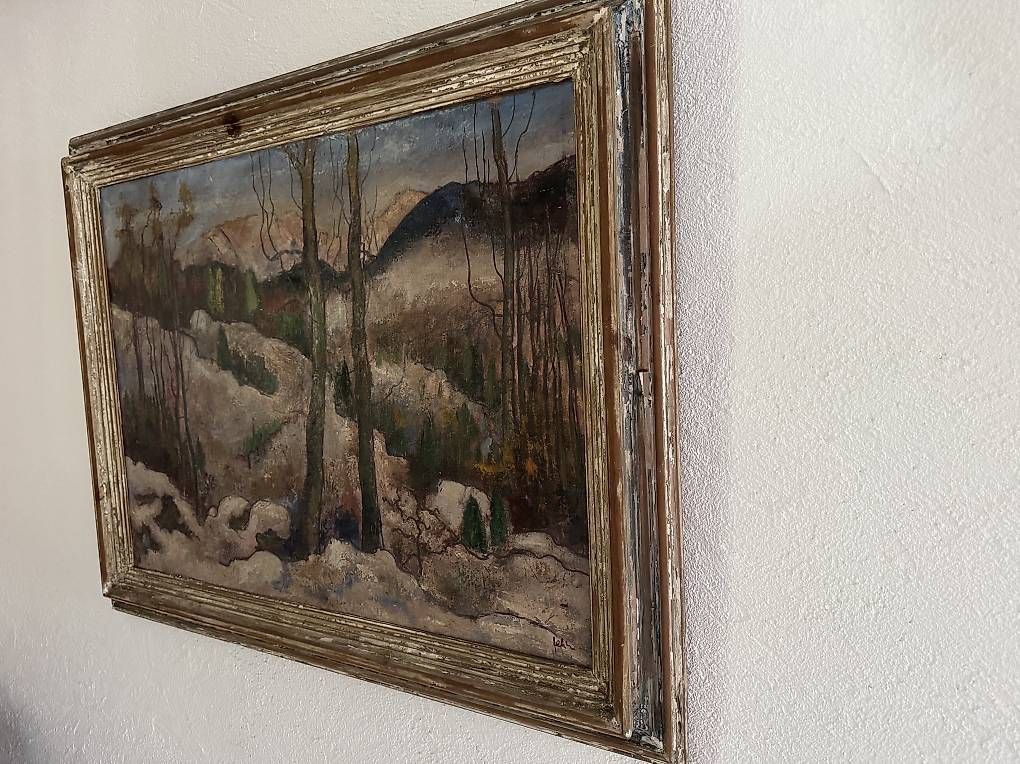 Dipinti: Adolf Fehr Ölgemälde  Alpine Schweizer Winterlandschaft  – Usato da Zürich venduto da tuffcookie 1