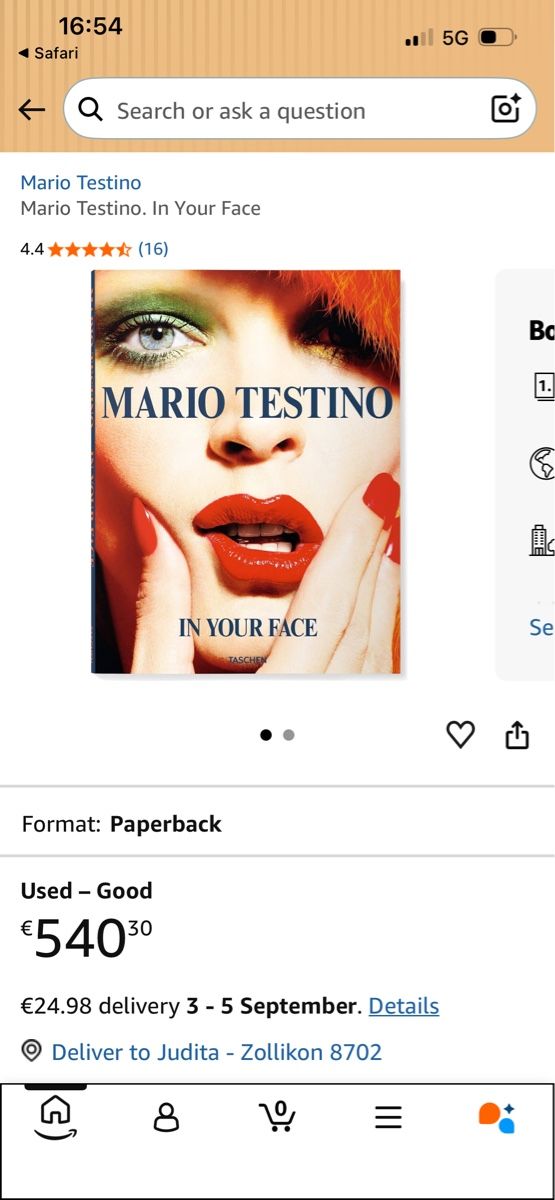 Bücher: Mario Testino In Your Face  – Gebraucht aus Zollikon von jud_cmm9