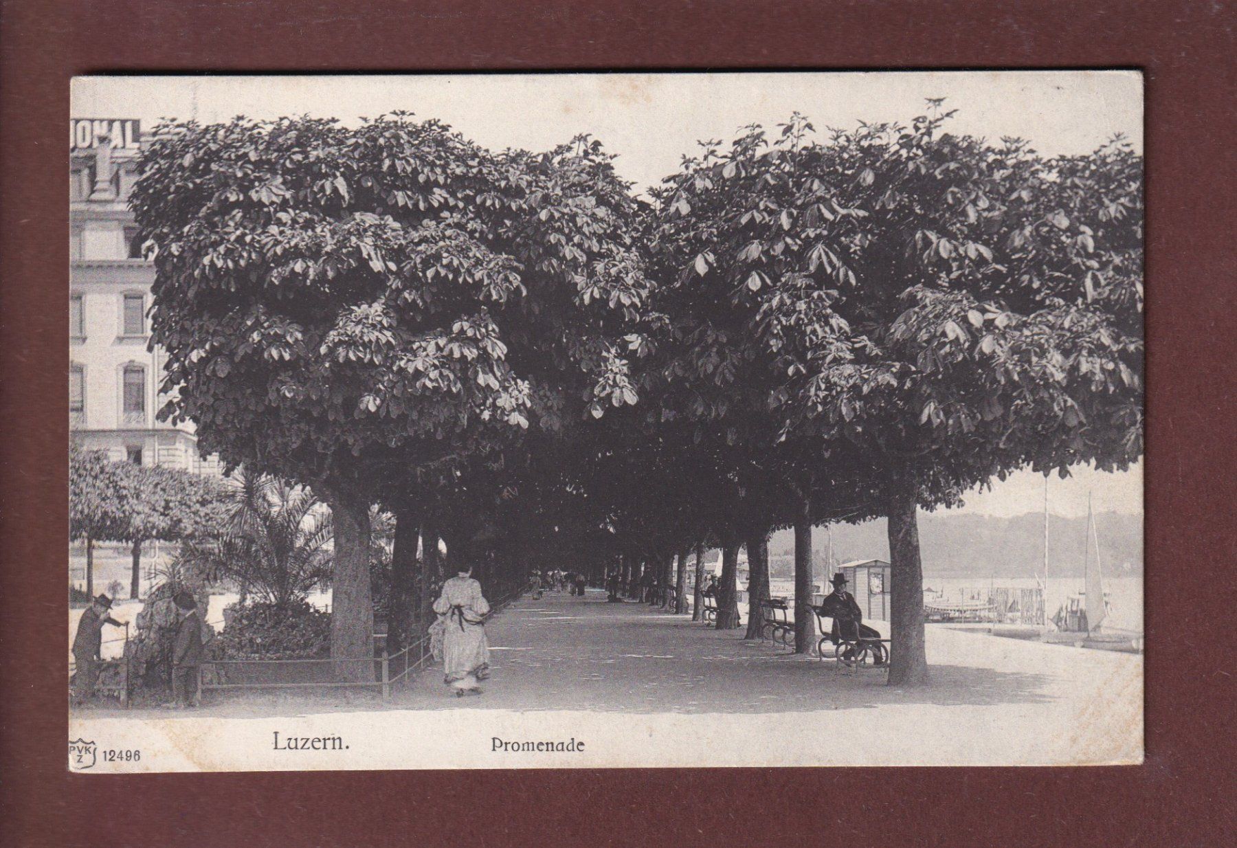 Cartoline postali: LUZERN - Promenade – Usato da Pully venduto da nicecards