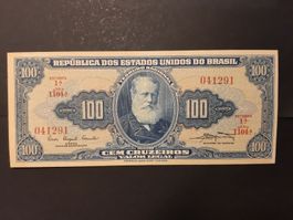 Brasil alte 100 Cruzeiros Banknote