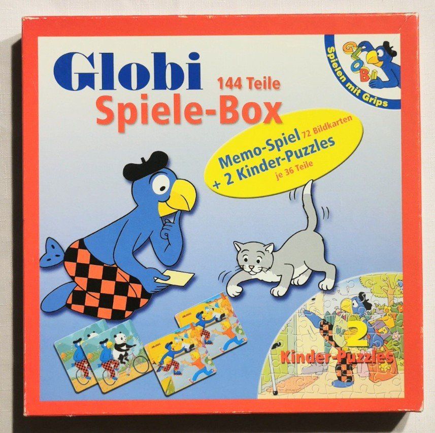 Giochi: GLOBI Spiele-Box 144 Teile - Memo & 2 Puzzles – Usato da Wängi venduto da ABIZONE-86
