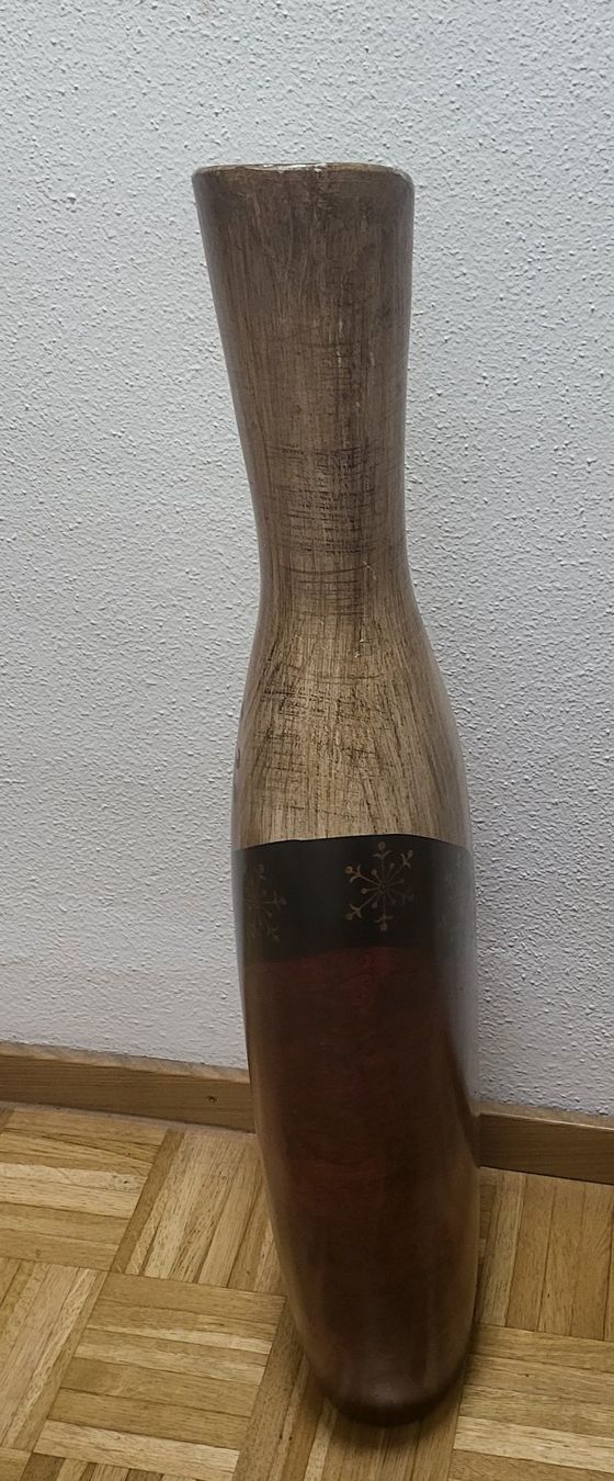 Vasi & Recipienti: Grosse Bodenvase, braun mit Muster – Usato da Basel venduto da sci_67ms 3