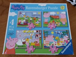 RAVENSBURGER *PEPPA PIG -PUZZLE* 4 P./4 X VOLLST./23 X 20CM