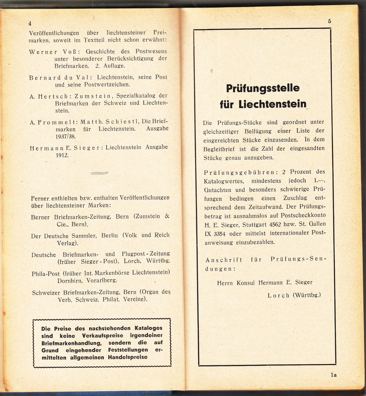 Tous les timbres: Katalog Liechtenstein 1943 – D'occasion à Herrliberg par Lfrifda 2