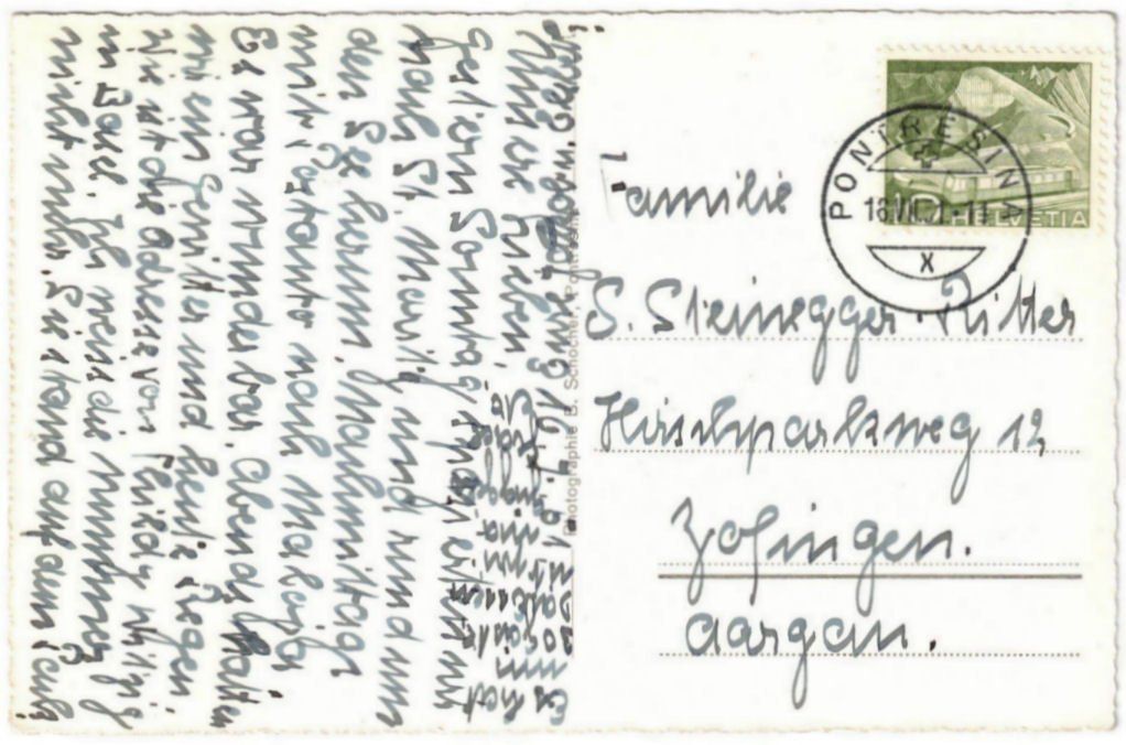 Cartoline postali: Pontresina - Sessellift Alp Languard – Usato da Binningen venduto da Mountainrider 1