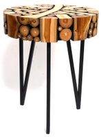 Treibholz Hocker Tisch 55 x 45 cm Schwemmholz Wurzelholz