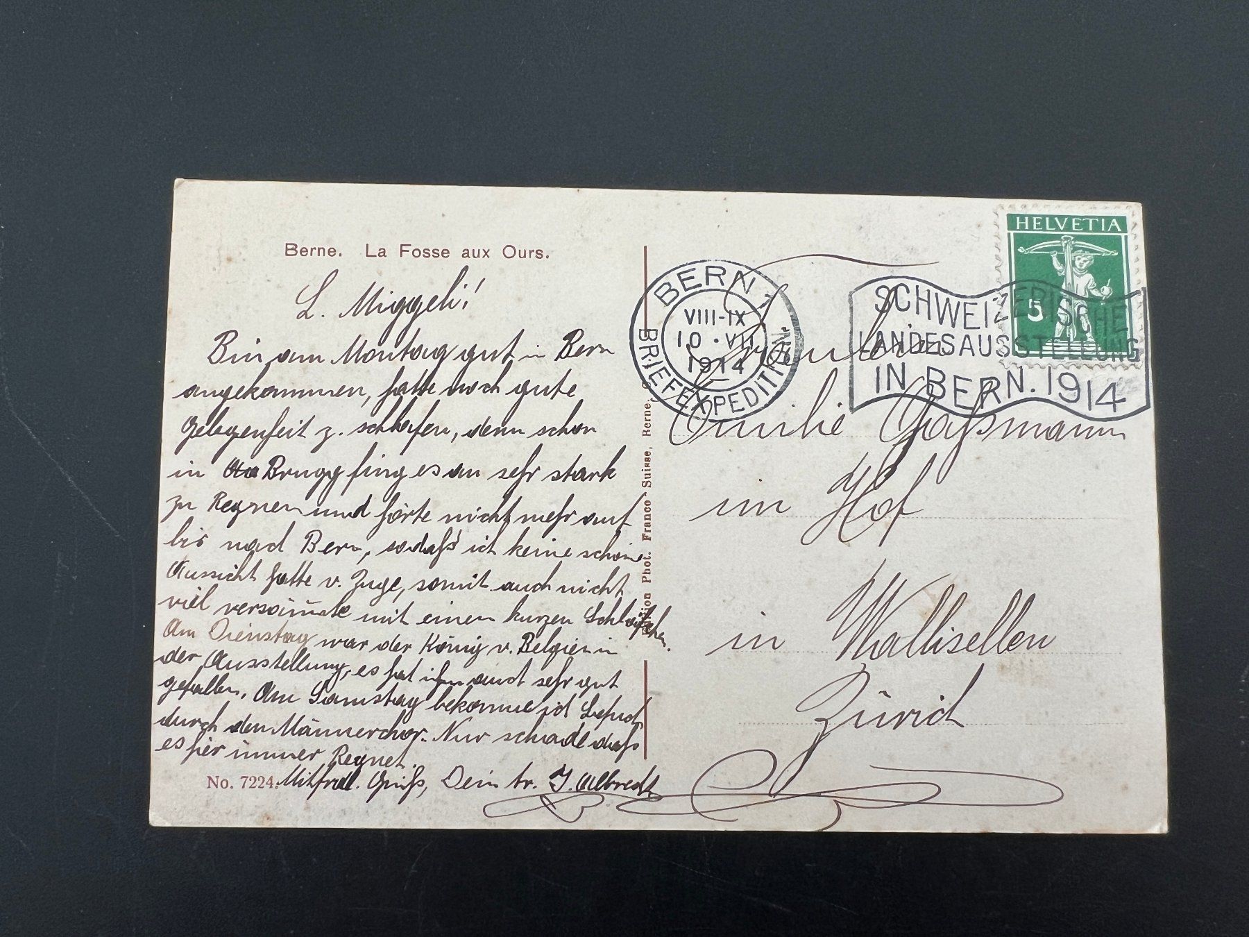 Cartes postales: Ansichtskarte Bärengraben1914    (V159) – D'occasion à Hinwil par Sidi4 1
