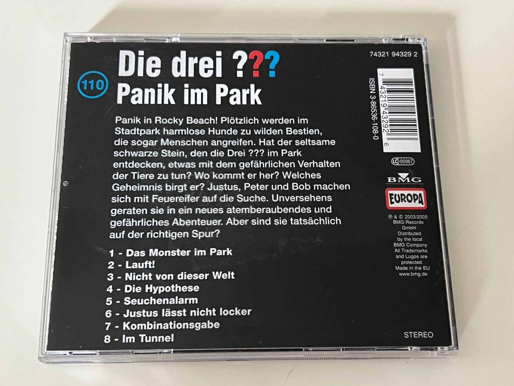CD: Die drei ??? - Panik im Park - CD - Hitchcock – Usato da Altstätten SG venduto da sheamus 1
