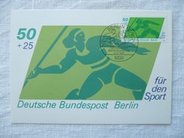 Berlin 1980 1 Maxikarte ET "Für den Sport"