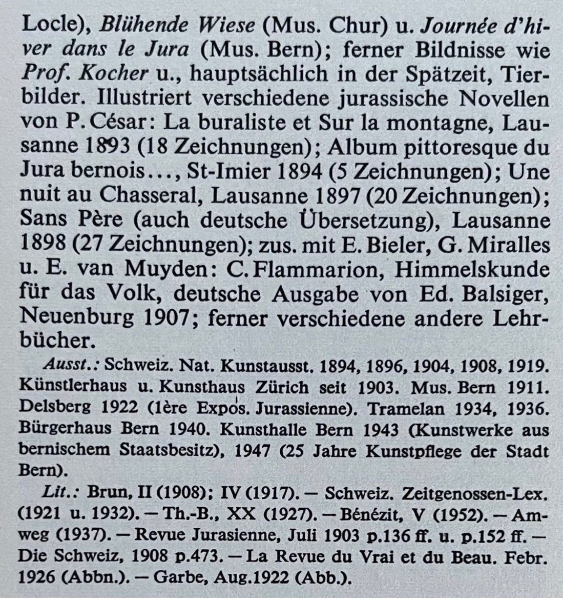 Dipinti: Kiener Robert (1866-1945) – Usato da Grosshöchstetten venduto da Perle1951 6