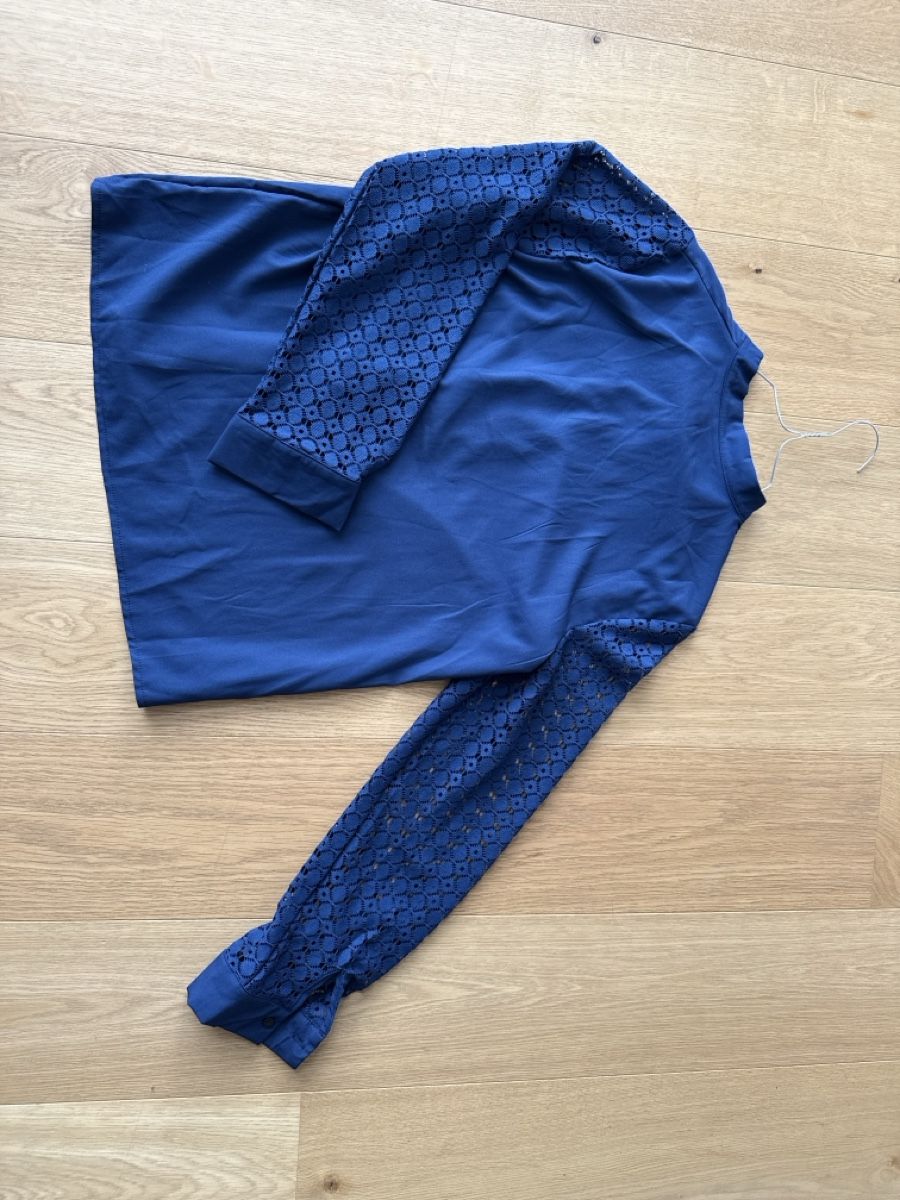 Camicette: Elegante Damenbluse mit Spitze, Grösse 38 – Nuovo (secondo la descrizione) da Sonnental venduto da sop_9scm 1