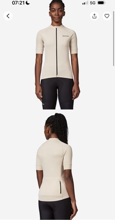 Van Rysel Kurzarm Veloshirt Damen beige Grösse M