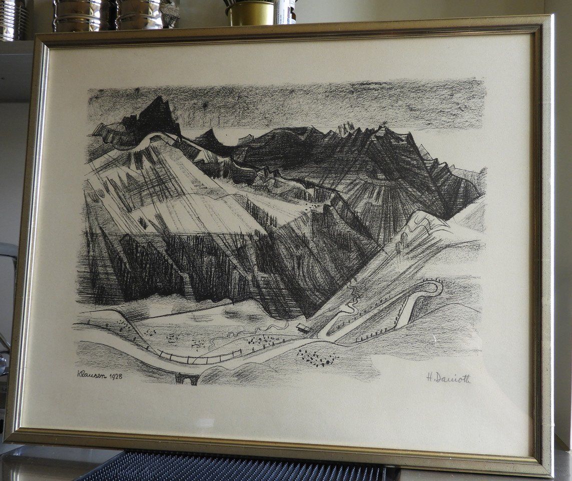 Grafiken & Lithographien: Heinrich Danioth "Klausen 1928" – Gebraucht aus Altdorf UR von Arnold510