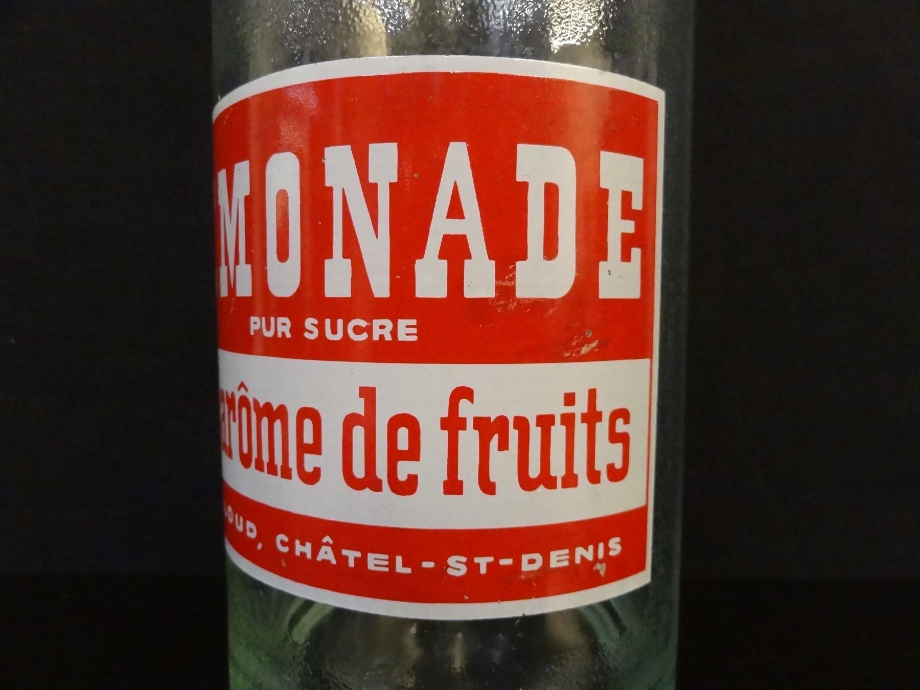 Bicchieri, Caraffe & Bottiglie: Flasche LIMONADE PUR SUCRE V. PILLOUD CHÂTEL-ST-DENIS 1960 – Usato da Kerzers venduto da Flaschenposten 4