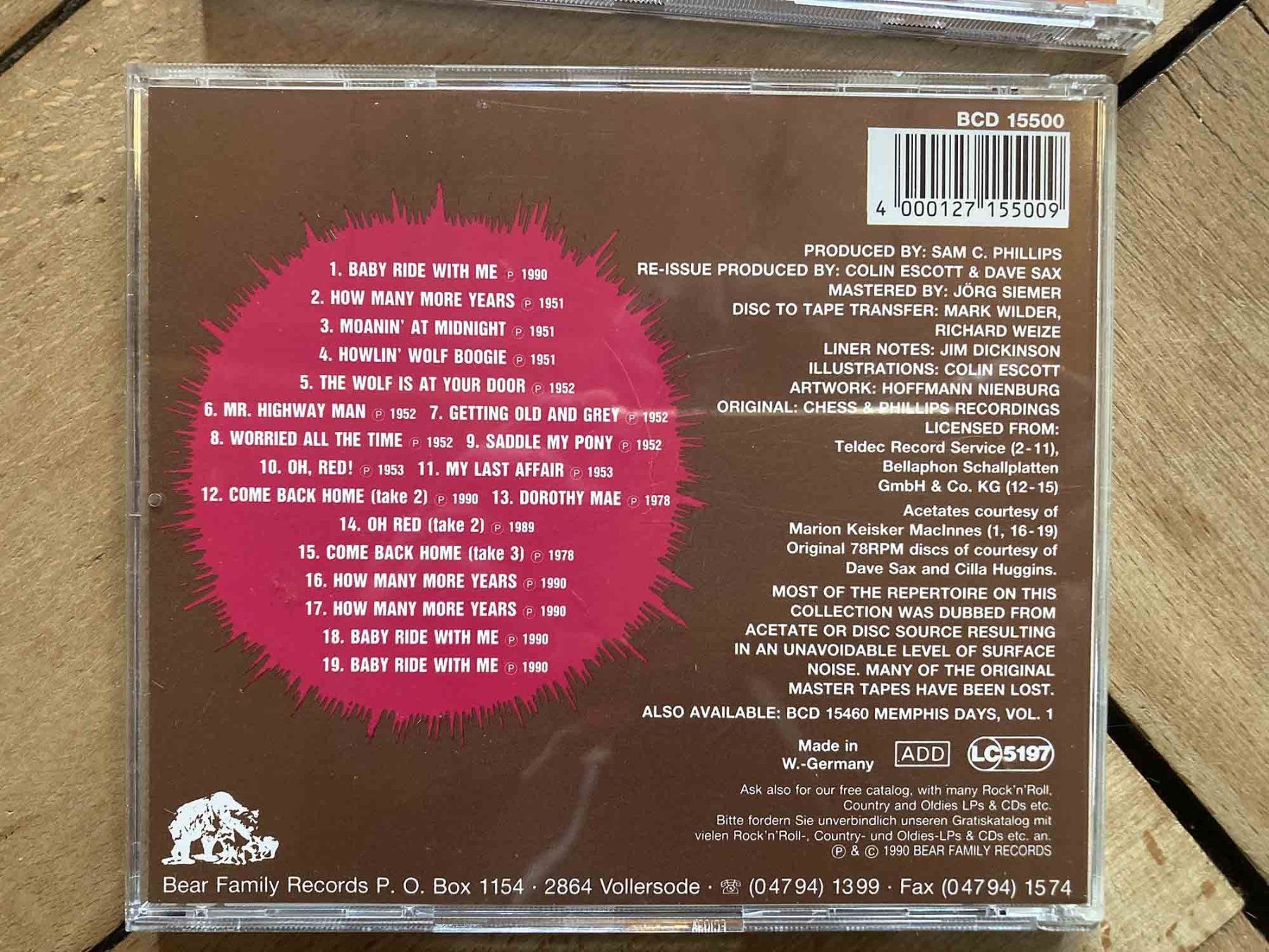 CD: Howlin' Wolf - Devinitive Sun Recordings - 2CDs Bear Family – Usato da Luzern venduto da Needful_Things 3