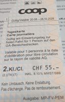 4 SBB Tageskarten 2. Klasse GA-Bereich bis 28.10.2026