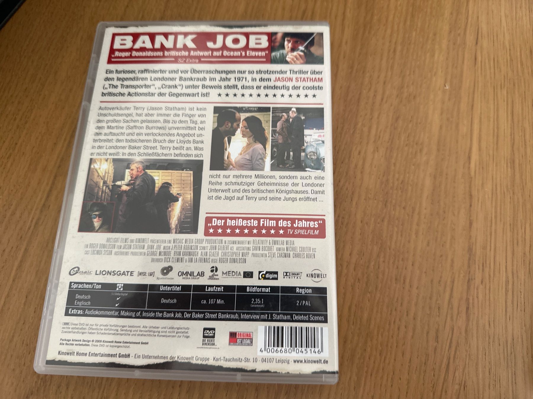 Tutti i DVDs: Bank Job - DVD – Usato da Zwingen venduto da veilchen_123 1