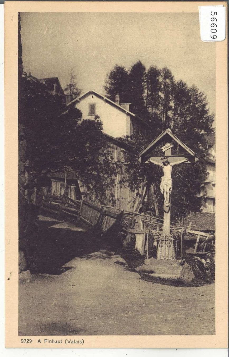 Cartoline postali: Finhaut - Wegkreuz - croix de chemin – Usato da Ettingen venduto da Kartenplanet